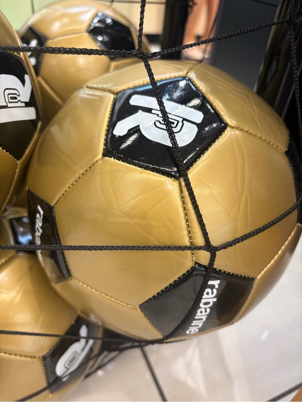 🆕⚽️FIFA Paco Rabanne Gold and Black Soccer Ball
